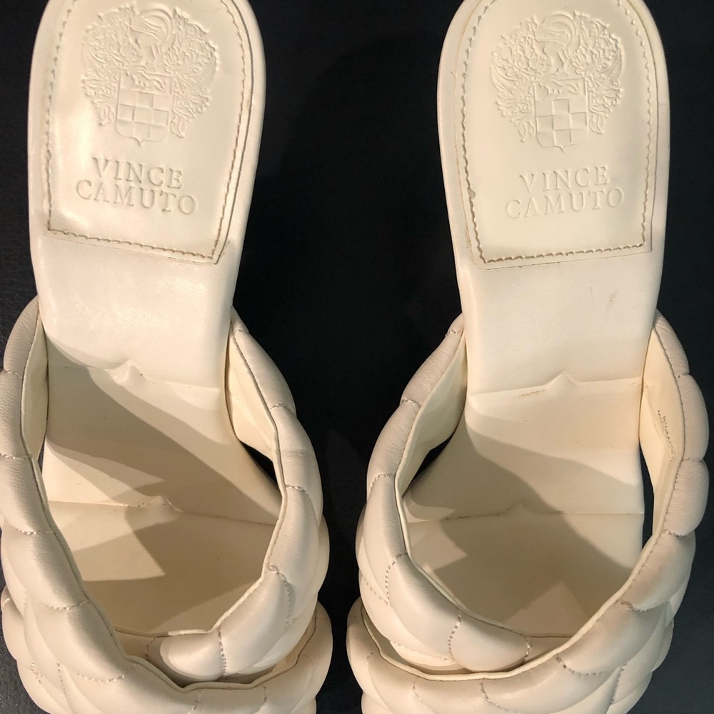 Vince Camuto Women's Ivory Braided Mules